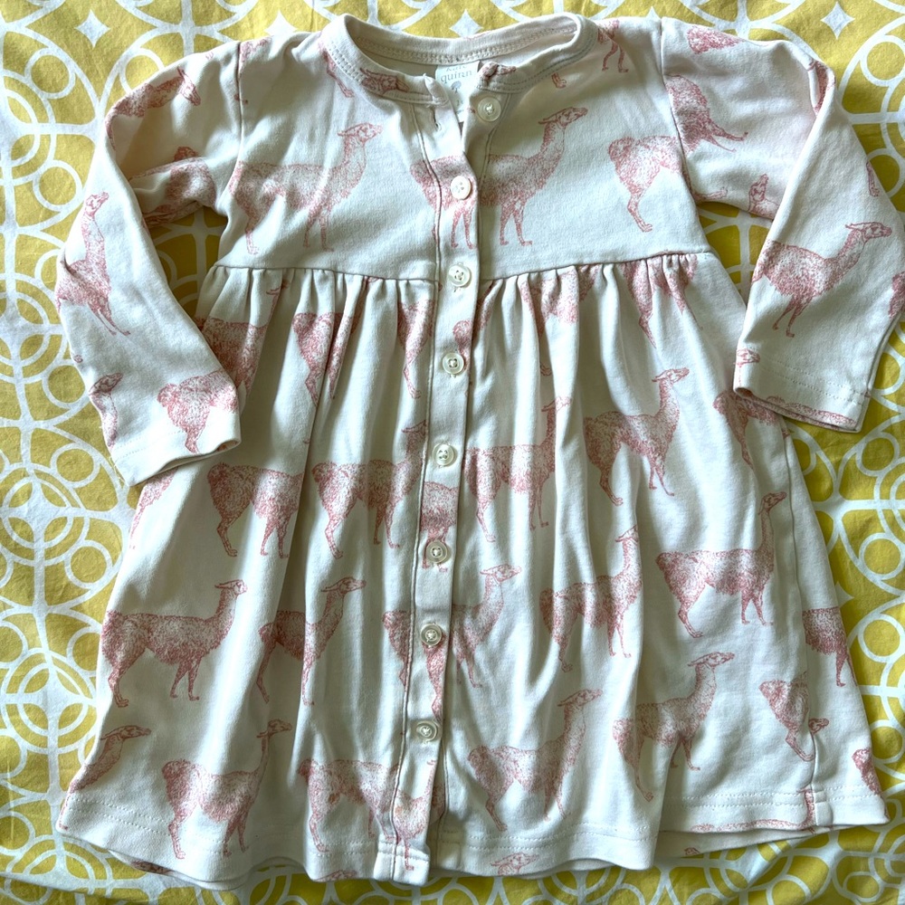 Kate Quinn Camel Print Button Down Dress - 2T